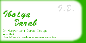 ibolya darab business card